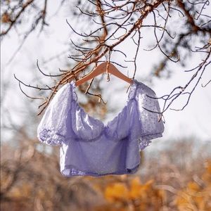Light purple crop top